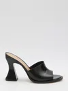 Bottega Veneta Cha-cha Patent Leather Mules In Black