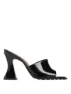 Bottega Veneta Cha-cha Patent Leather Mules In Negro