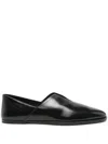 Bottega Veneta Womens Black Cha Cha Closed-back Leather Slipper Eur 37 / 4 Uk In Black