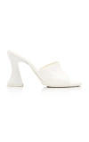 Bottega Veneta White Slip On Heels In White