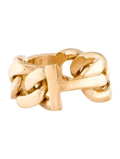 Pre-owned Bottega Veneta Chain Band Ring In Multi