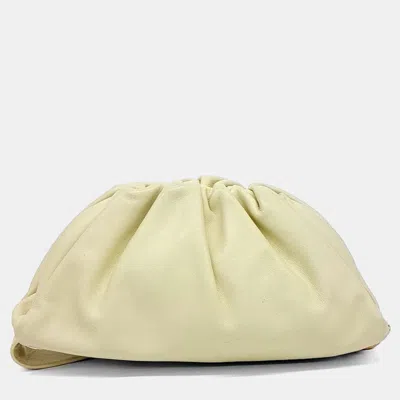 Pre-owned Bottega Veneta Chain Belt Bag In Yellow