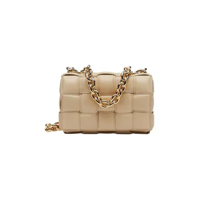 Pre-owned Bottega Veneta Chain Cassette Bag 'porridge/gold'