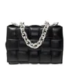 Bottega Veneta Chain Cassette Shoulder Bag In Black