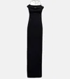 Bottega Veneta Chain-detail Knitted Maxi Dress In Black