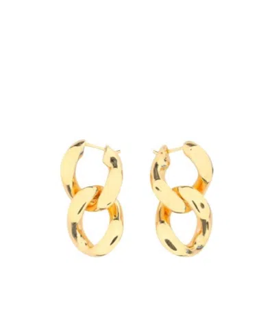 Bottega Veneta Chain Drop Earrings In Yellow