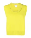 Bottega Veneta Women's Vest With Crochet Chain In Yellow