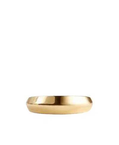 Bottega Veneta Chain Link Detail Ring In Yellow