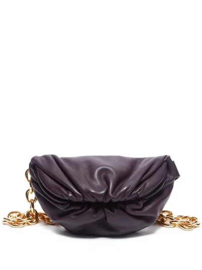 Pre-owned Bottega Veneta Chain Pouch Shoulder Bag In Purple