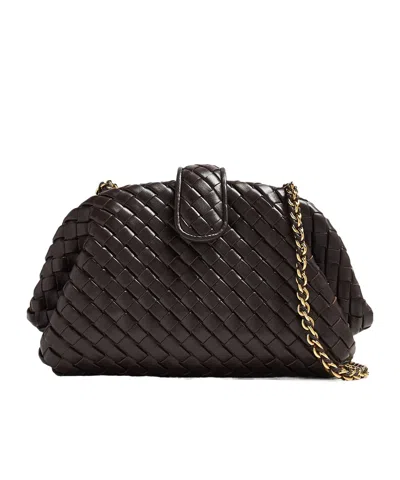 Bottega Veneta Chain Shoulder Bag In Black