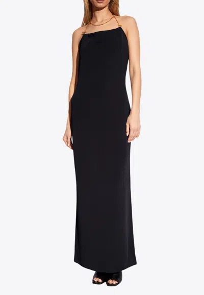 Bottega Veneta Midi Dress In Black