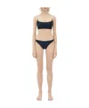 Bottega Veneta Chains Stretch Nylon Bikini In Nude