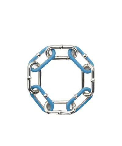 Bottega Veneta Chains Sterling-silver Bracelet In Blue