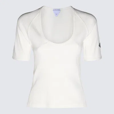BOTTEGA VENETA CHALK COTTON TOP