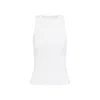 Bottega Veneta Chalk White Cotton Ribbed Tank Top