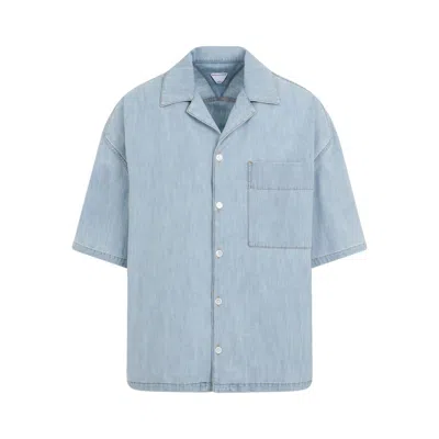 BOTTEGA VENETA MEN'S CLASSIC CHAMBRAY BUTTON-UP SHIRT