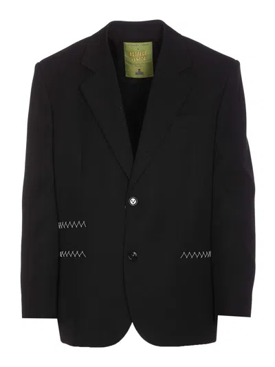 Bottega Veneta Twill Jacket In Black