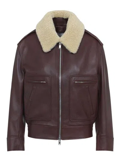 BOTTEGA VENETA CHAQUETA DE CUERO - MARRÓN