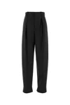 Bottega Veneta Women Charcoal Twill Pant In Black