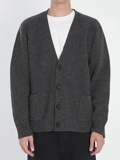 Bottega Veneta Charcoal Wool Cardigan