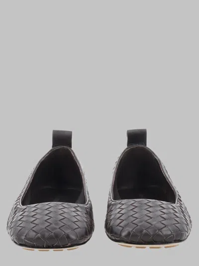Bottega Veneta Charlotte Ballerina Flats In Brown