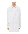 Bottega Veneta Check-pattern Layered Shirt In White