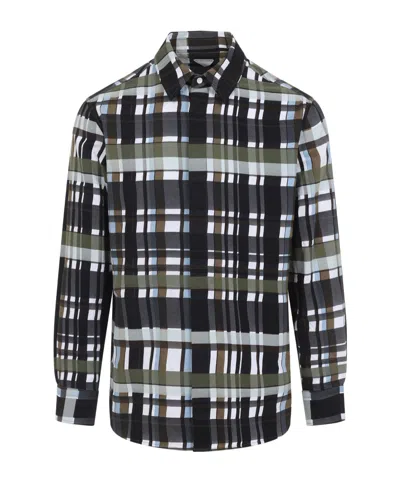 BOTTEGA VENETA COTTON CHECK SHIRT