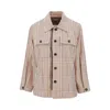 Bottega Veneta Check Viscose-blend Shirt In Multicolor