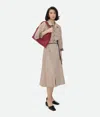 Bottega Veneta Karierter Rock Aus Viskose In Gray