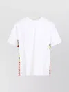 Bottega Veneta Checkered Tshirt Made Of Soft Cotton Jersey In White