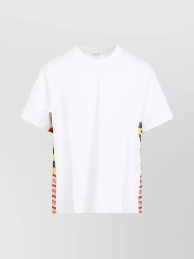 BOTTEGA VENETA CHECKED PATTERN COTTON T-SHIRT