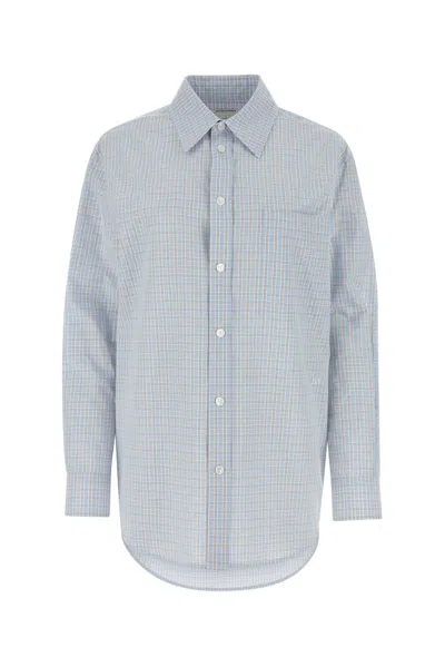 Bottega Veneta Checked Sleeved Shirt In Multi