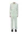 Bottega Veneta Notebook Wool Twill Trousers In Dew/pink/blue