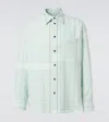 Bottega Veneta Checked Wool Twill Shirt In Multicoloured