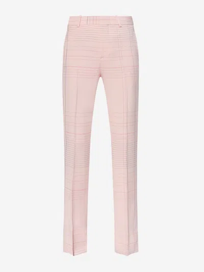 Bottega Veneta Checkered Pattern Trousers