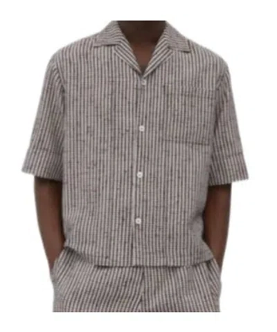 Bottega Veneta Checkered Shirt In Gray