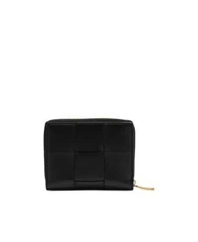 Bottega Veneta Checkered Zipper Purse In Multicolor