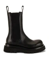 Bottega Veneta Black Leather Ankle Boots