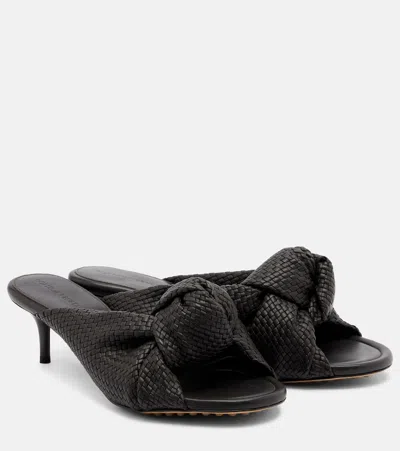 Bottega Veneta Cherry Intreccio Leather Sandals In Multi
