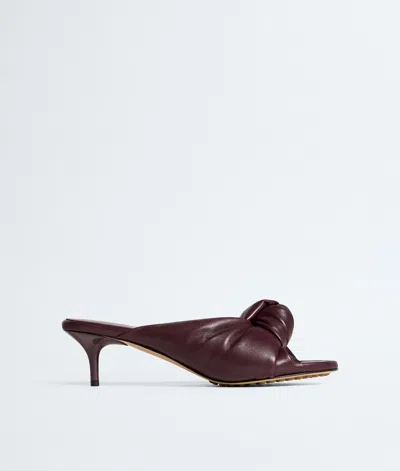 Bottega Veneta Cherry Mule In Burgundy