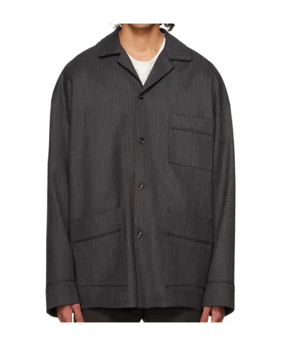 Bottega Veneta Chevron Casual Jacket In Black