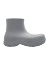 Bottega Veneta Puddle Grey Molded Ankle Boots In Biodegradable Rubber Woman In Gray
