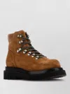 Bottega Veneta Chunky Sole Ankle Boots With Metal Eyelets In Brown