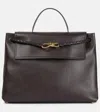 Bottega Veneta Andiamo Large Leather Top-handle Bag In Brown