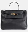 Bottega Veneta Ciao Ciao Knot Detail Leather Top Handle Bag In Black