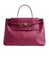 Bottega Veneta Andiamo Medium Leather Top-handle Bag In Red