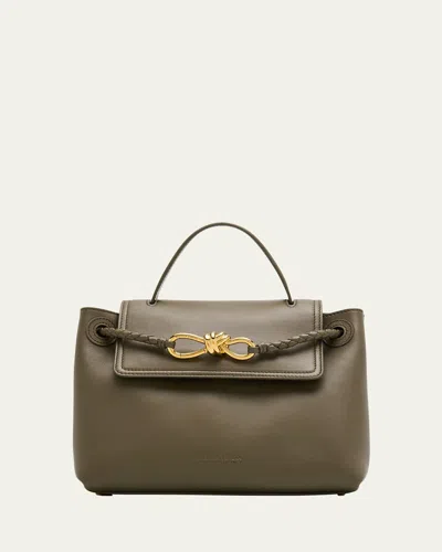 Bottega Veneta Ciao Ciao Small Calfskin Leather Crossbody Bag In Green