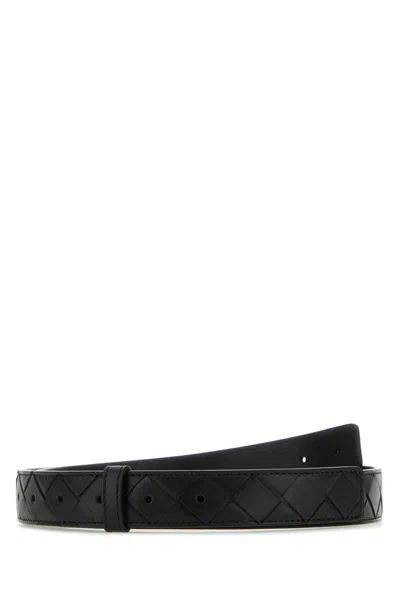 BOTTEGA VENETA CINTURA IN PELLE NERA DONNA