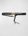 Bottega Veneta Cintura Leather Wrap Belt In Black