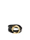Bottega Veneta Adjustable Length Sardine Belt In Black
